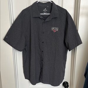 PBR TEAMS LOGO’d Antigua Men's Black Short Sleeve Shirt